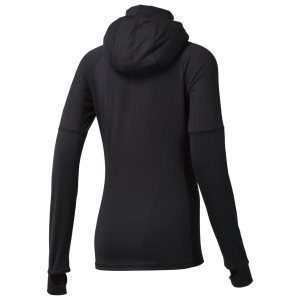 Reebok Thermowarm Touch Scuba Kapuzenpullover Damen - Schwarz - DE 357-RDC